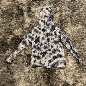 PacSun Blue/white Tie Dye Hoodie Long Sleeves. Men’s Medium